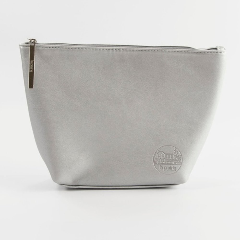 Brand New La Prairie Silver Cosmetic / Jewel Bag